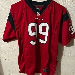 Nike Red and Black Texans Jersey Athletic Fit